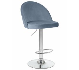 Стул барный DOBRIN MILANA, пудрово-голубой велюр (MJ9-74), Вариант: пудрово-голубой велюр (MJ9-74) | Интернет магазин мебели и декора LifeDekor