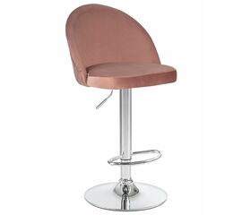 Стул барный DOBRIN MILANA, пудрово-розовый велюр (MJ9-32), Вариант: пудрово-розовый велюр (MJ9-32) | Интернет магазин мебели и декора LifeDekor