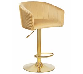 Стул барный DOBRIN DARCY GOLD, песочный велюр (1922-3), Вариант: песочный велюр (1922-3) | Интернет магазин мебели и декора LifeDekor