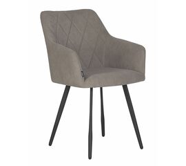 Стул обеденный DOBRIN ROBY, ЭМАЛЬ ЧЕРНЫЙ МУАР велюр Catania Cocoa | Интернет магазин мебели и декора LifeDekor