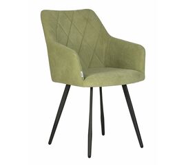 Стул обеденный DOBRIN ROBY, ЭМАЛЬ ЧЕРНЫЙ МУАР велюр Catania Forest | Интернет магазин мебели и декора LifeDekor