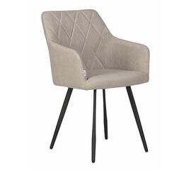 Стул обеденный DOBRIN ROBY, ЭМАЛЬ ЧЕРНЫЙ МУАР велюр Catania Humus | Интернет магазин мебели и декора LifeDekor