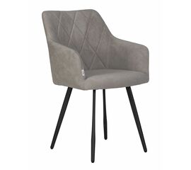Стул обеденный DOBRIN ROBY, ЭМАЛЬ ЧЕРНЫЙ МУАР велюр Catania Smoke | Интернет магазин мебели и декора LifeDekor