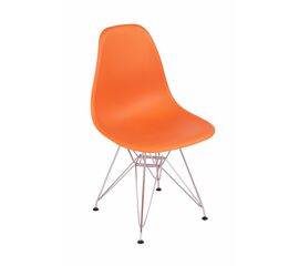 Стул Eames оранжевый, опора металл | Интернет магазин мебели и декора LifeDekor