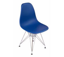 Стул Eames синий, опора металл | Интернет магазин мебели и декора LifeDekor