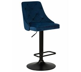 Стул барный DOBRIN JOSEPH BLACK, синий велюр (MJ9-117), Вариант: синий велюр (MJ9-117) | Интернет магазин мебели и декора LifeDekor