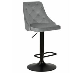 Стул барный DOBRIN JOSEPH BLACK, серый велюр (MJ9-75), Вариант: серый велюр (MJ9-75) | Интернет магазин мебели и декора LifeDekor