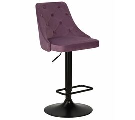 Стул барный DOBRIN JOSEPH BLACK, пудрово-сиреневый велюр (MJ9-52), Вариант: пудрово-сиреневый велюр (MJ9-52) | Интернет магазин мебели и декора LifeDekor