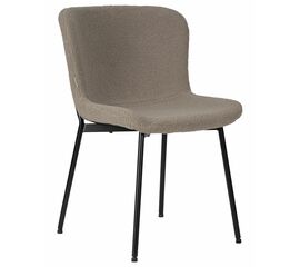 Стул обеденный DOBRIN MILO, черные ножки, бежевый букле (UF992-04), Вариант: черные ножки, бежевый букле (UF992-04) | Интернет магазин мебели и декора LifeDekor