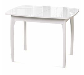 Стол DikLine М40 белый/стекло белое optiwhite | Интернет магазин мебели и декора LifeDekor