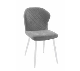 Стул DikLine 239М B22 GREY, ножки белые | Интернет магазин мебели и декора LifeDekor