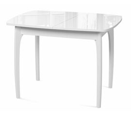 Стол DikLine М15 белый/стекло белое optiwhite | Интернет магазин мебели и декора LifeDekor