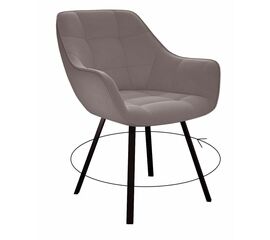 Стул DikLine 252 М поворотный, B5 LATTE, ножки черные | Интернет магазин мебели и декора LifeDekor