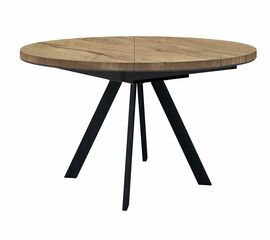 Стол DikLine RD120 дуб галифакс/ опоры черные | Интернет магазин мебели и декора LifeDekor