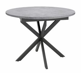 Стол Dikline RDB100X Бетон (ЛДСП EGGER)/Опоры XR черные | Интернет магазин мебели и декора LifeDekor