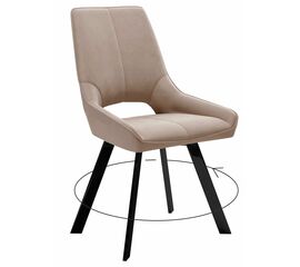 Стул DikLine 268 Z128 бежевый, ножки черные | Интернет магазин мебели и декора LifeDekor