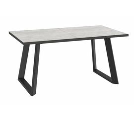 Стол DikLine ZL140 хромикс белый/ черный/опоры черные | Интернет магазин мебели и декора LifeDekor