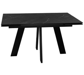 Стол DikLine SKM140 Керамика Черный мрамор/подстолье черное/опоры черные (2 уп.) | Интернет магазин мебели и декора LifeDekor
