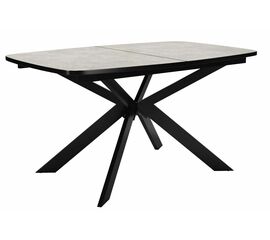 Стол DikLine B140 хромикс белый/ опоры черные | Интернет магазин мебели и декора LifeDekor