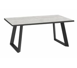 Стол DikLine ZL160 хромикс белый/ черный/ опоры черные | Интернет магазин мебели и декора LifeDekor