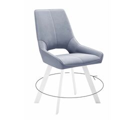 Стул DikLine 268 Z46 перламутр, ножки белые | Интернет магазин мебели и декора LifeDekor