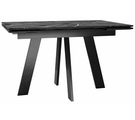 Стол DikLine SKM120 Керамика Черный мрамор/подстолье черное/опоры черные (2 уп.) | Интернет магазин мебели и декора LifeDekor