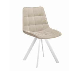 Стул DikLine 229 поворотный, B03 BEIGE, ножки белые | Интернет магазин мебели и декора LifeDekor