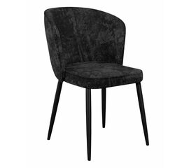 Стул DikLine 347 микровелюр M18 черный, ножки черные | Интернет магазин мебели и декора LifeDekor