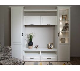 Гостиная «Лацио», Белый/Белое дерево | Интернет магазин мебели и декора LifeDekor