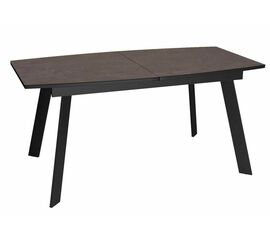 Стол DikLine XL160 хромикс бронза/черный/опоры черные | Интернет магазин мебели и декора LifeDekor