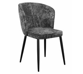 Стул DikLine 347 микровелюр M14 серый, ножки черные | Интернет магазин мебели и декора LifeDekor