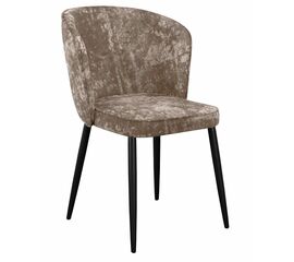Стул DikLine 347 микровелюр M05 шоколад, ножки черные | Интернет магазин мебели и декора LifeDekor
