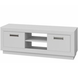 Тумба под ТВ «Эстель 2Д» КМК 0738.25-01, Белый/ Белый глянец | Интернет магазин мебели и декора LifeDekor