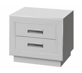 Тумба «Эстель 2Я» КМК 0738.8-01, Белый/ Белый глянец | Интернет магазин мебели и декора LifeDekor