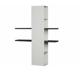 Полка «Альда» КМК 0782.10, черный/белый глянец | Интернет магазин мебели и декора LifeDekor