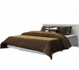 Кровать «Эстель 1600» КМК 0738.1, Белый/ Белый глянец | Интернет магазин мебели и декора LifeDekor