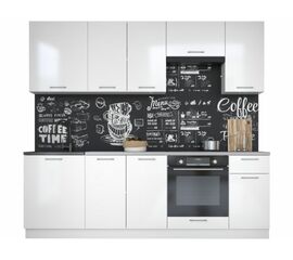 Кухонный гарнитур «Ника» Глосс 2,4м с вытяжкой, Белый глянец | Интернет магазин мебели и декора LifeDekor