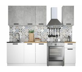 Кухонный гарнитур «Ника» Нео 1,8м, Ателье светлый/Белый | Интернет магазин мебели и декора LifeDekor