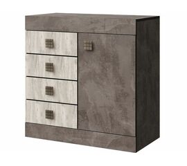 Комод «Лондон 1Д4Я» КМК 0467.13, Оникс/Бетон пайн светлый | Интернет магазин мебели и декора LifeDekor