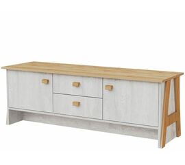Тумба под ТВ «Скандинавия 2Я2Д» КМК 0905.23, Бетон пайн светлый/ дуб наварра | Интернет магазин мебели и декора LifeDekor