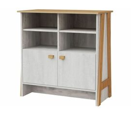 Тумба «Скандинавия 2Д 1» КМК 0905.32, Бетон пайн светлый/ дуб наварра | Интернет магазин мебели и декора LifeDekor