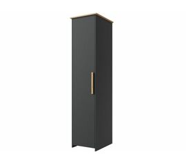 Шкаф «Скандинавия 1Д» КМК 0905.5, Антрацит/ дуб наварра | Интернет магазин мебели и декора LifeDekor