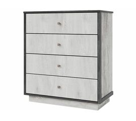 Комод «Тиффани 4Я» КМК 0880.4, Бетон пайн светлый/ Дуб шале графит | Интернет магазин мебели и декора LifeDekor