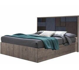 Кровать «Монако 1600» КМК 0673.2, Сосна натуральная/Onyx 17/Onyx 20 | Интернет магазин мебели и декора LifeDekor