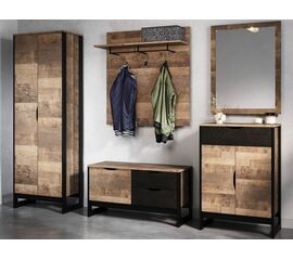 Прихожая «Стокгольм», Дуб гранж песочный/железный камень | Интернет магазин мебели и декора LifeDekor