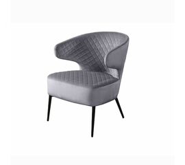 Кресло Richard ромб, бархат серый 27 | Интернет магазин мебели и декора LifeDekor