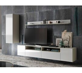 Стенка «Женева», Белая/ Белый глянец | Интернет магазин мебели и декора LifeDekor