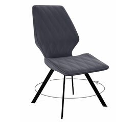 Стул DikLine 243 B28 ANTRACITE поворотный/ ножки черные | Интернет магазин мебели и декора LifeDekor