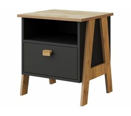 Тумба «Скандинавия» КМК 0905.9, Антрацит/Дуб Наварра | Интернет магазин мебели и декора LifeDekor