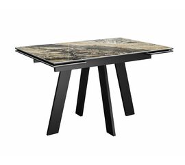 Стол DikLine SKM120 Керамика Amadeus/подстолье черное/опоры черные | Интернет магазин мебели и декора LifeDekor